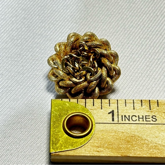 Vintage clip-on earrings signed: Germany. Some glue showing on back. See photos. - Picture 4 of 7